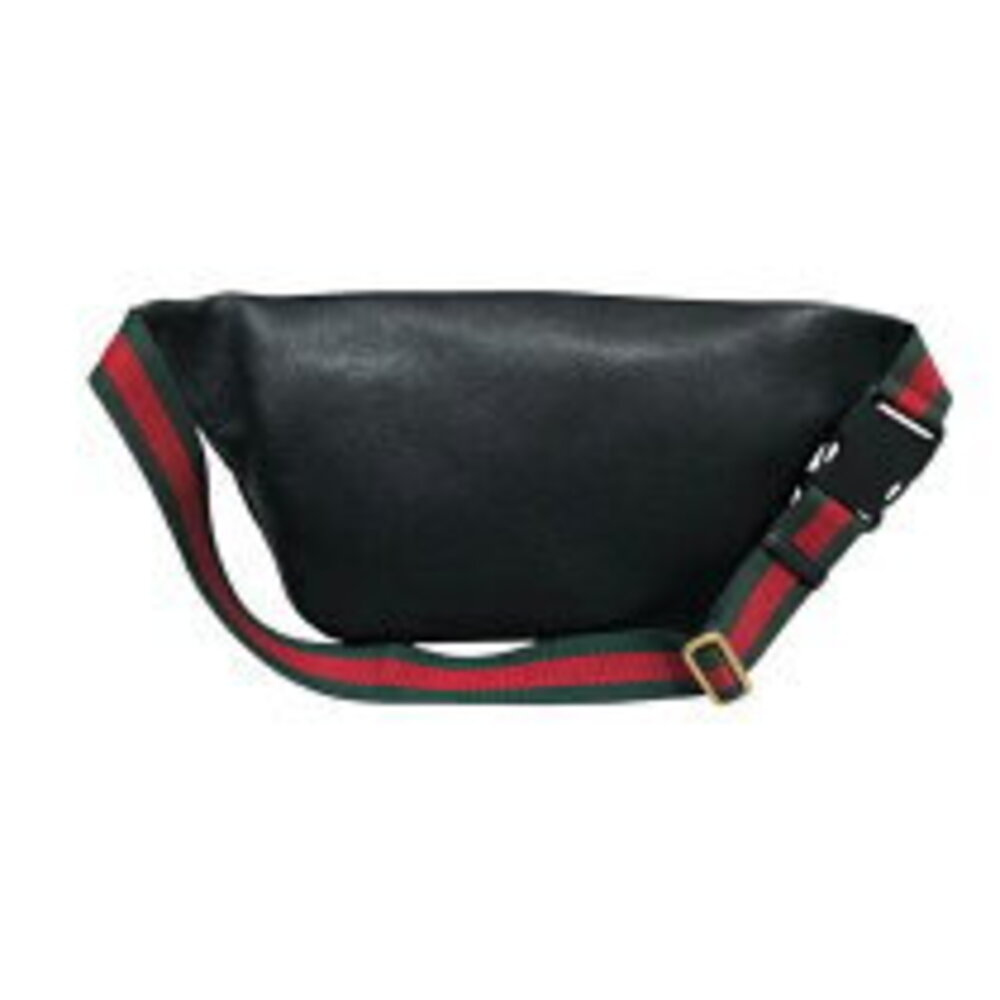 Gucci Logo Bag Leather Black Belt